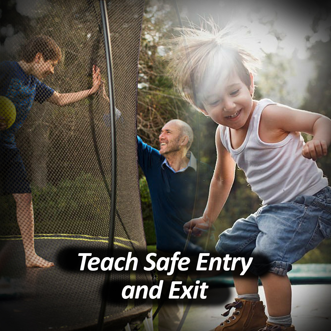 Teach Your Child Safe Entry & Exit on Trampoline - Super Tramp Trampolines