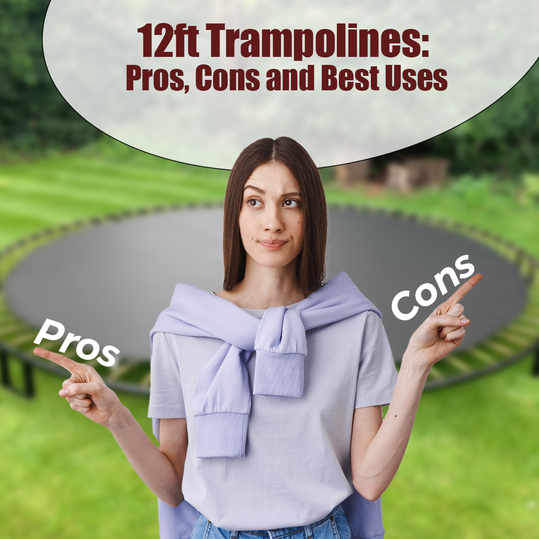 12ft and 14ft Playground Trampoline Size Comparison for Your Garden