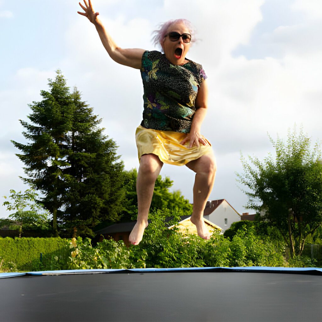 seniors trampolining