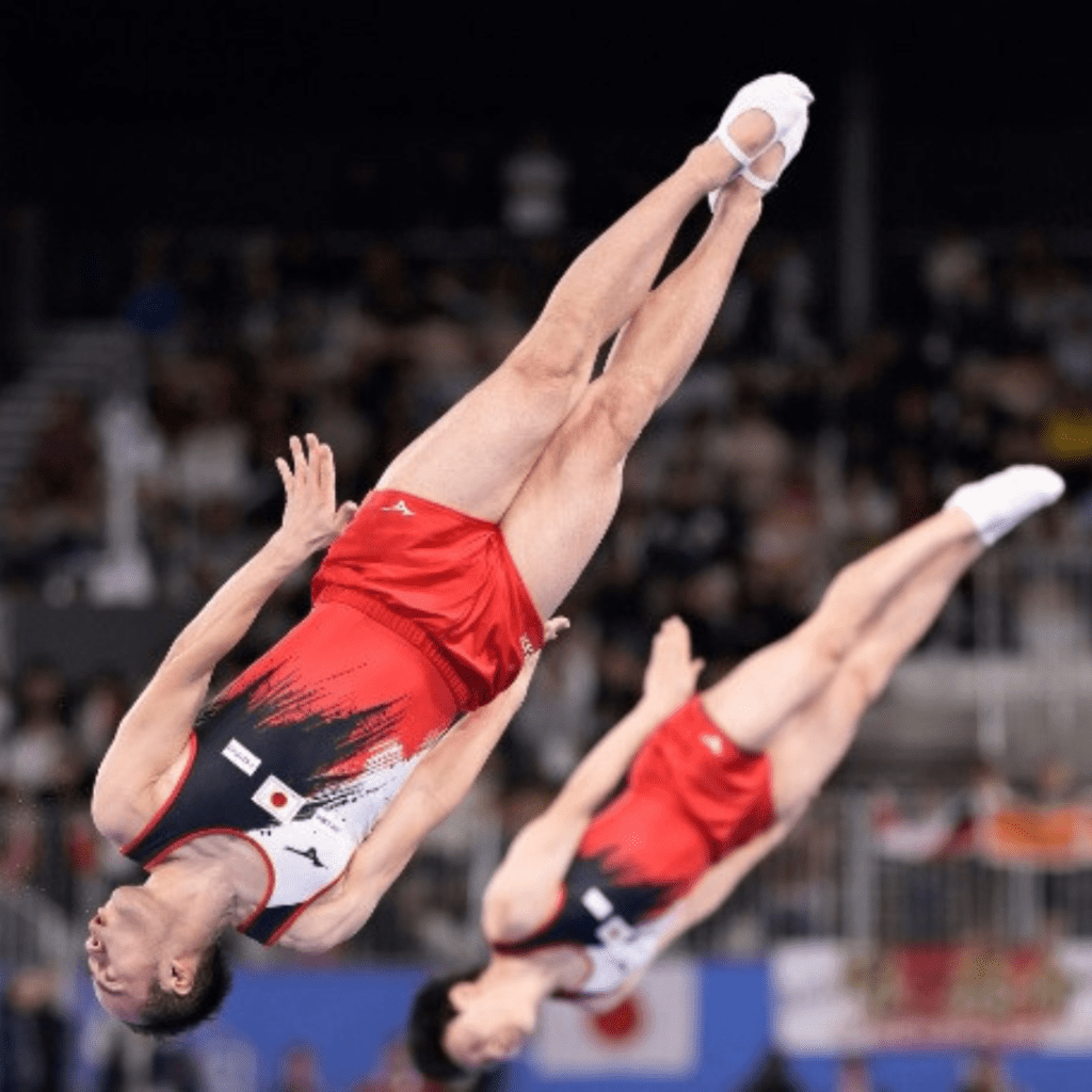 Most Synchronized Jumps by a Team - trampolining