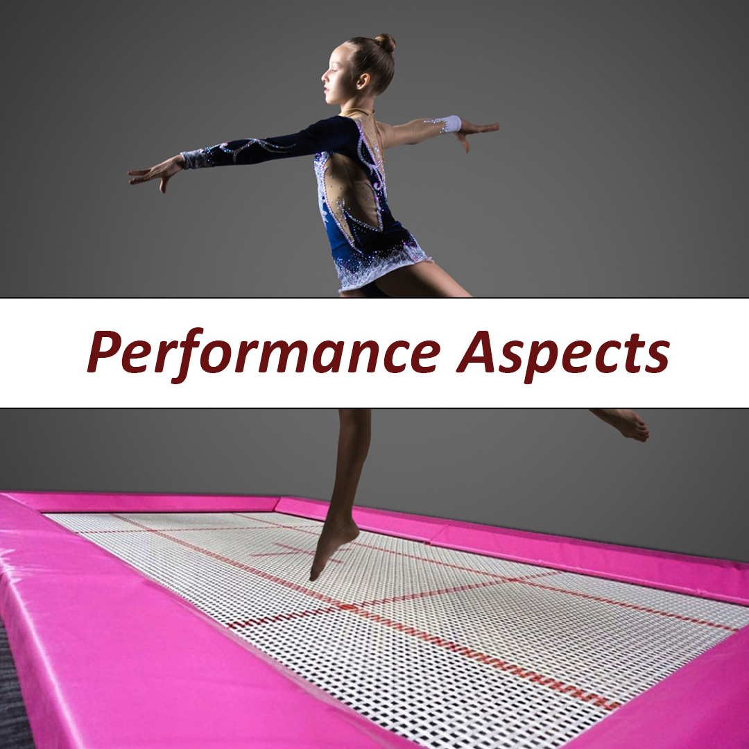 Gymnast Jumping on Performance Rectangle Trampoline - supertramp.co.uk