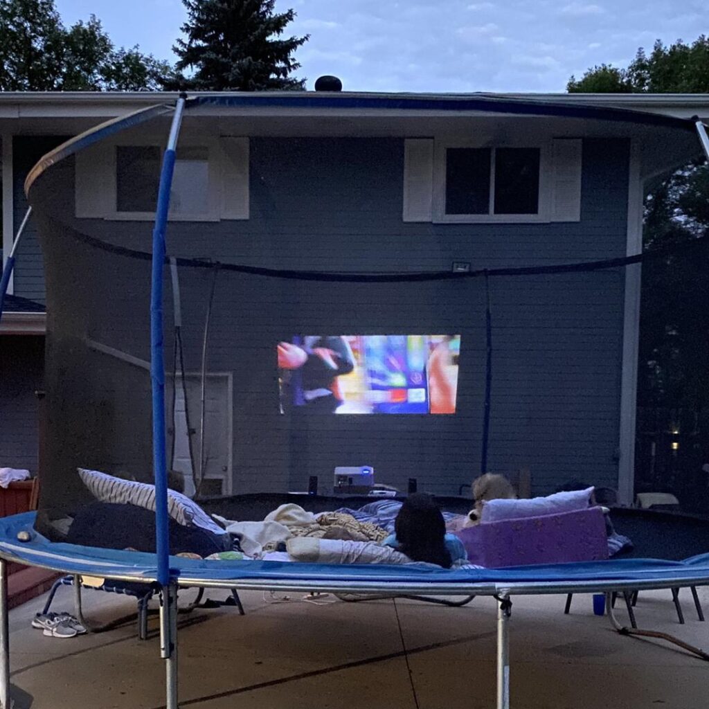 Trampoline Movie Night