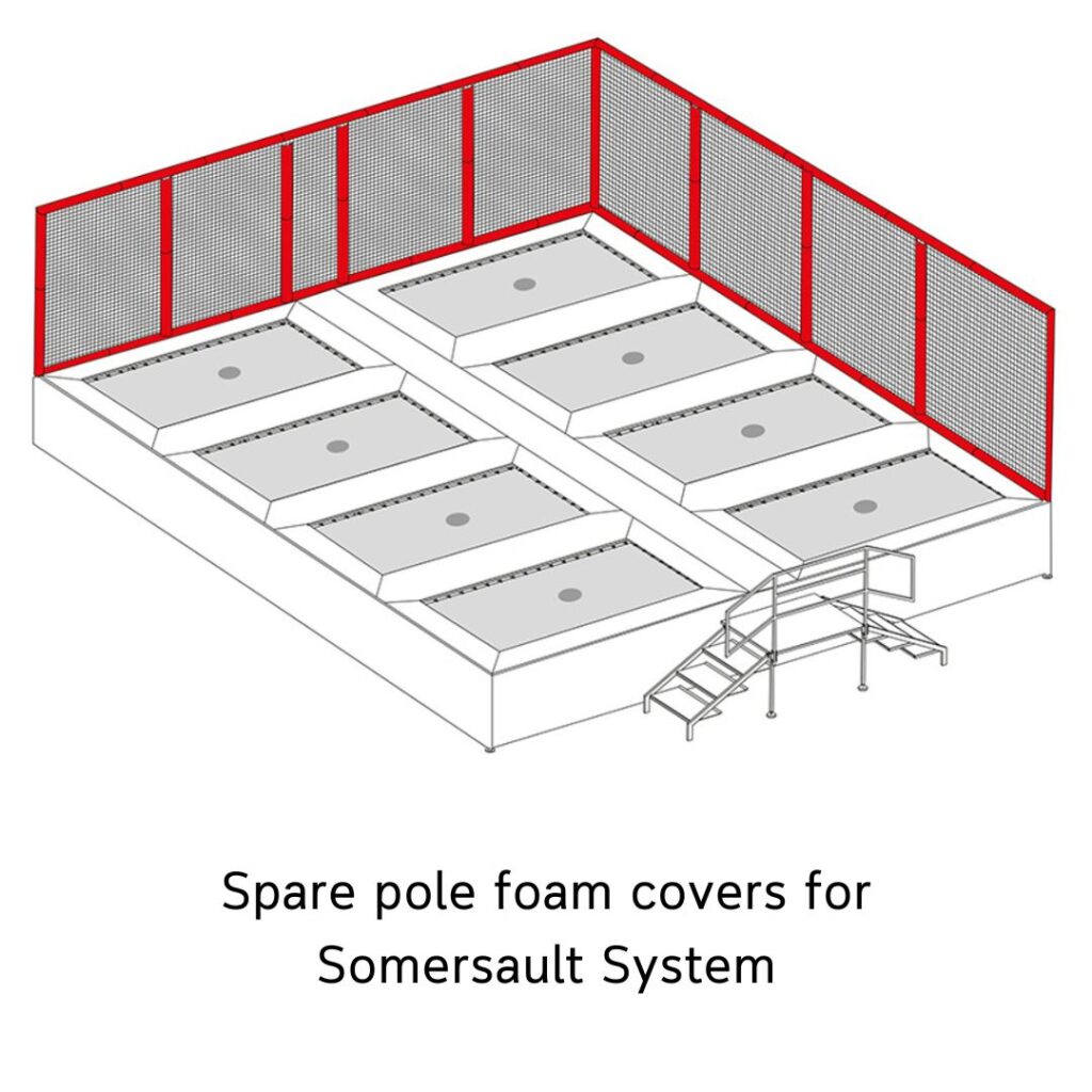 Spare pole foam covers for Somersault System