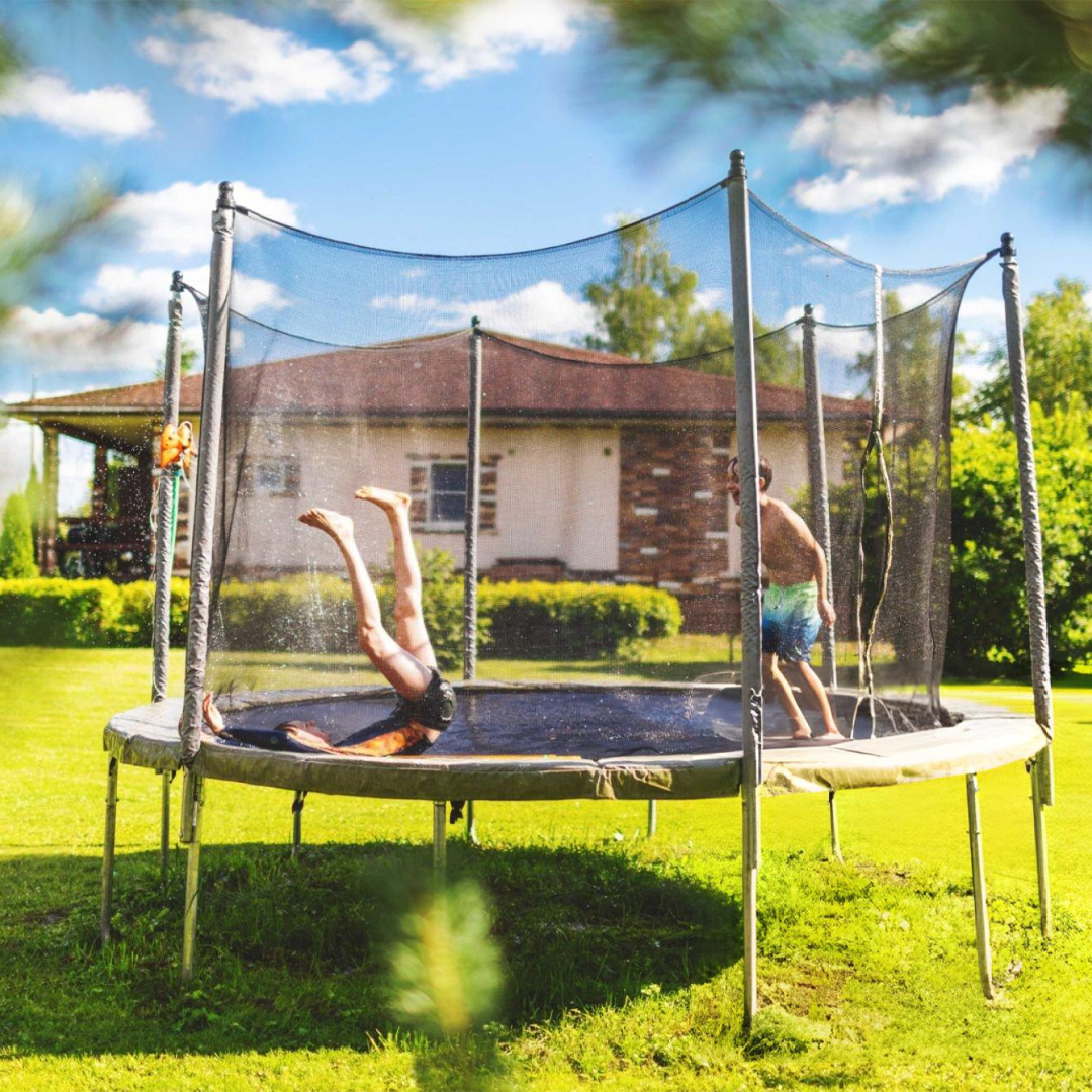 Children's are enjoying on 10ft Trampoline - Super Tramp Trampolines