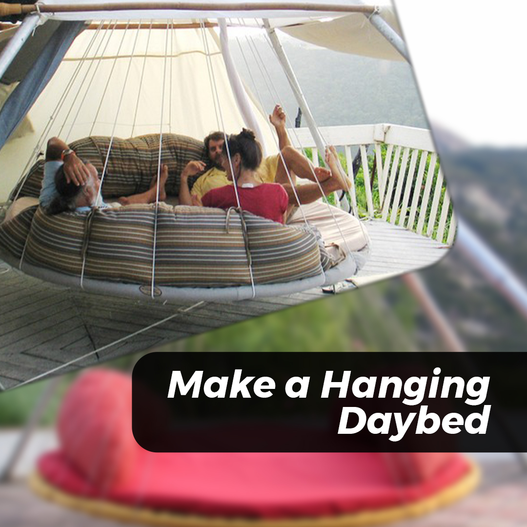 Trampoline Poles Use in Making of Hanging Day Bed - Super Tramp Trampolines