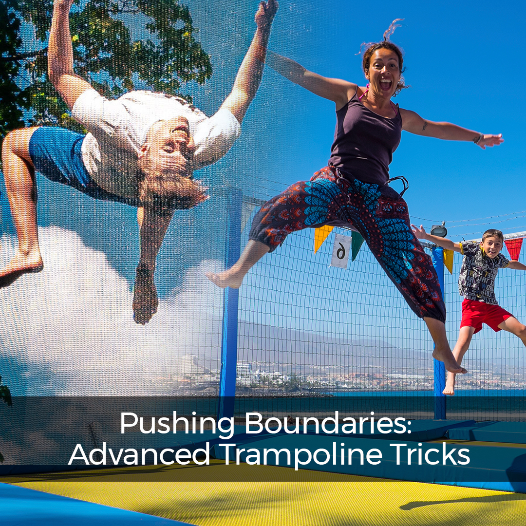 Boy & Girl Trying to do Flip on Trampoline - Super Tramp Trampolines