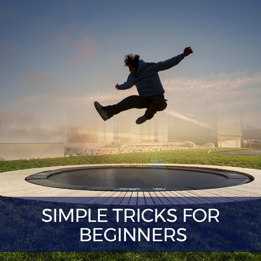 Boy Jumping on Round Inground Trampoline - Super Tramp Trampolines