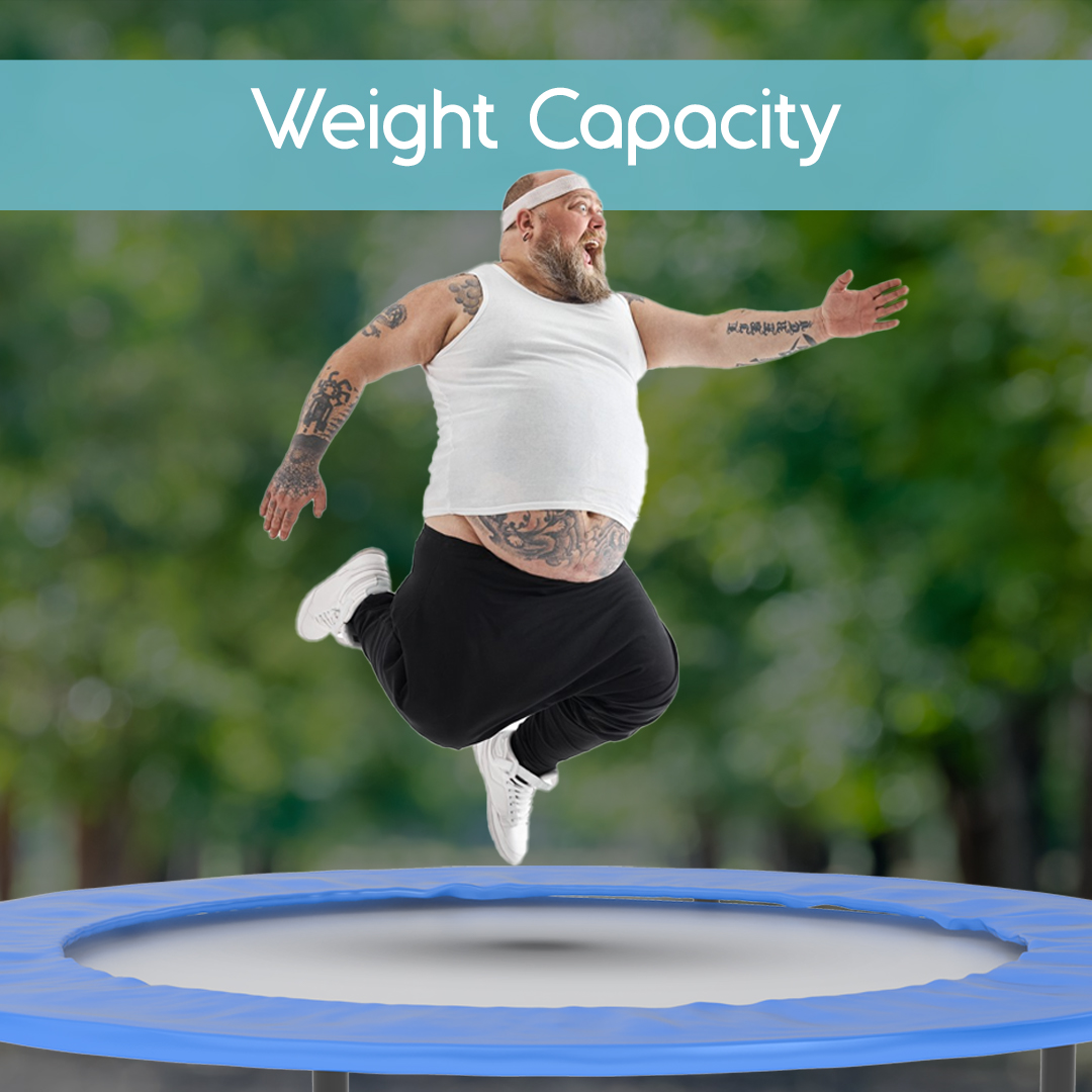 Fat Man Jumping on Trampoline - Super Tramp Trampolines