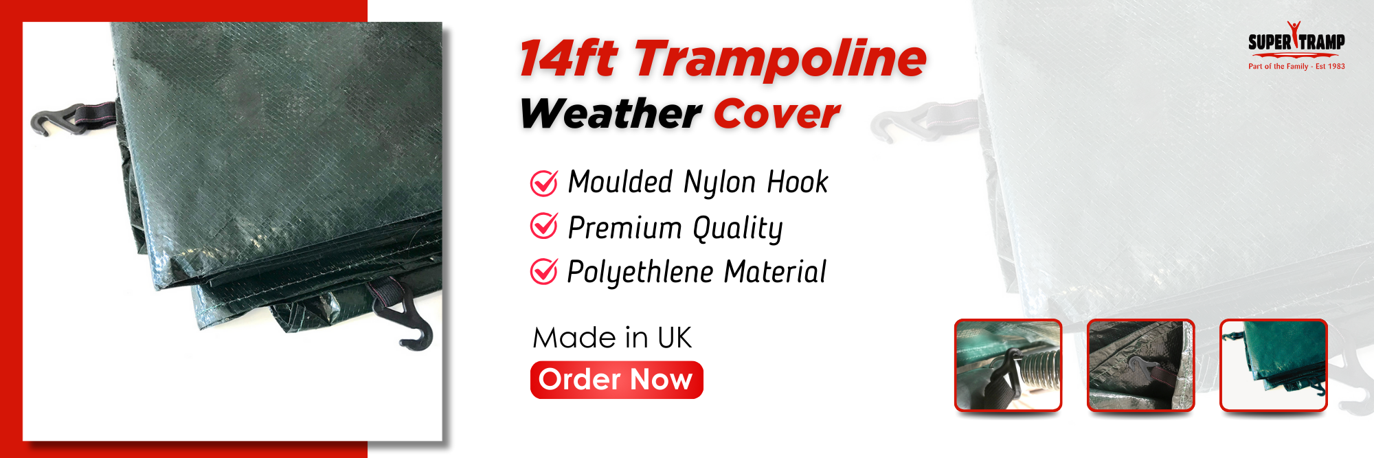 14ft Trampoline Weather Cover - supertramp.co.uk