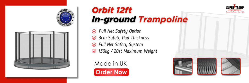 Orbit 12ft In-ground Trampoline - supertramp.co.uk