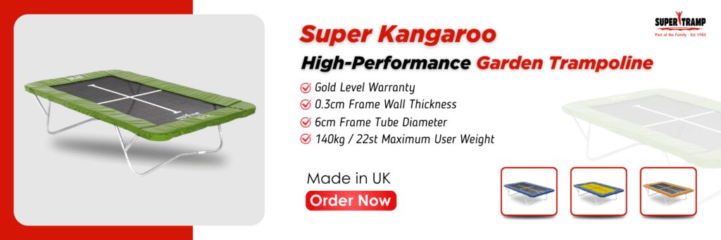 Super Kangaroo High-Performance Garden Trampoline - supertramp.co.uk