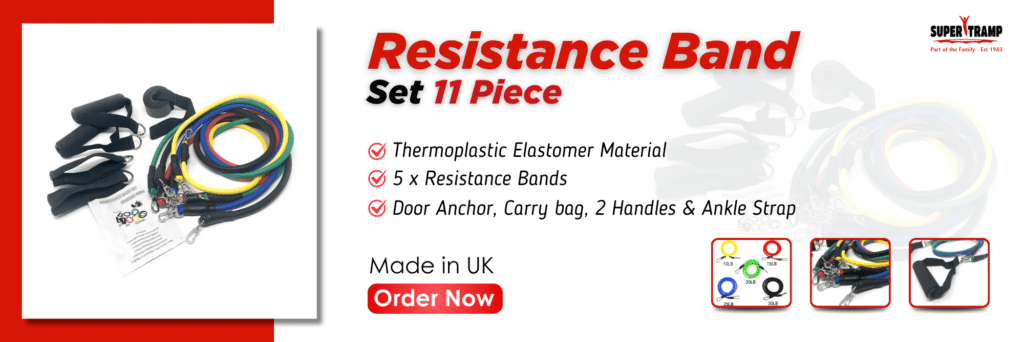 11 Piece Resistance Band Set - supertramp.co.uk