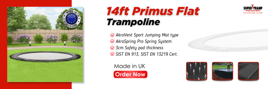 14ft Primus Flat Trampoline - supertramp.co.uk