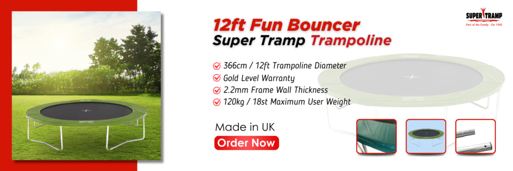 Fun Bouncer 12ft Trampoline - supertramp.co.uk