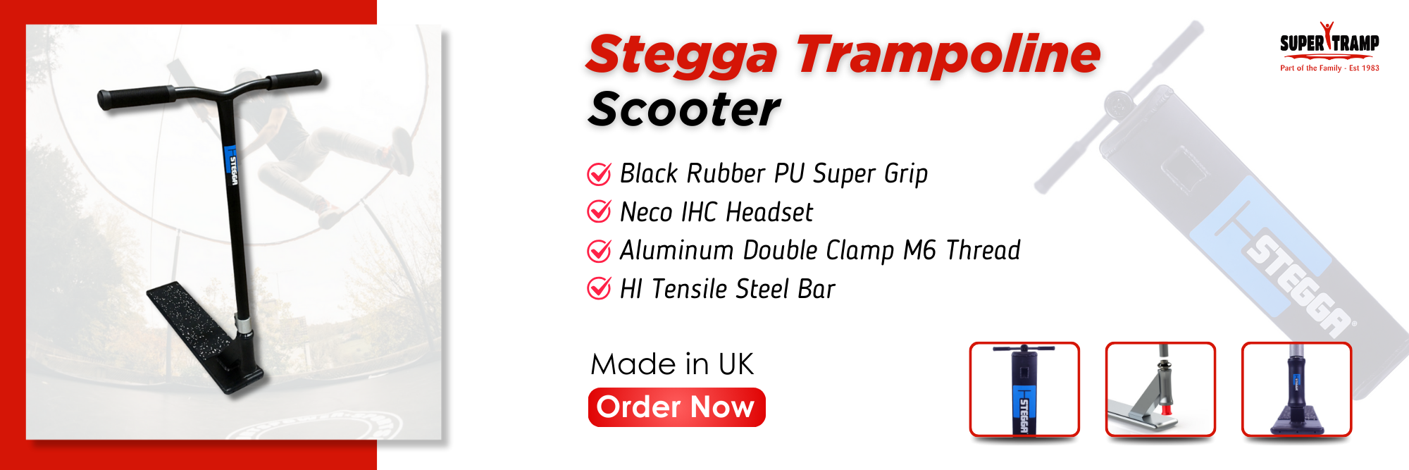 Stegga Trampoline Scooter - supertramp.co.uk