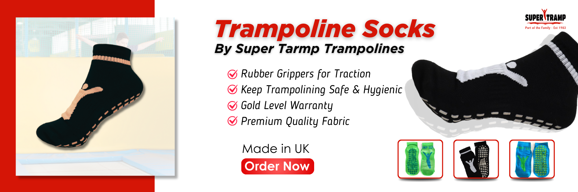 Trampoline Socks - supertramp.co.uk