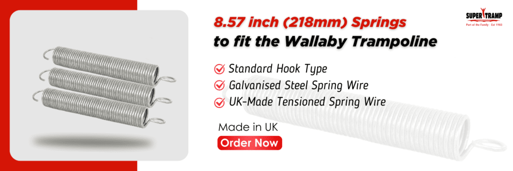 8.57 inch (218mm) Springs to fit the Wallaby Trampoline