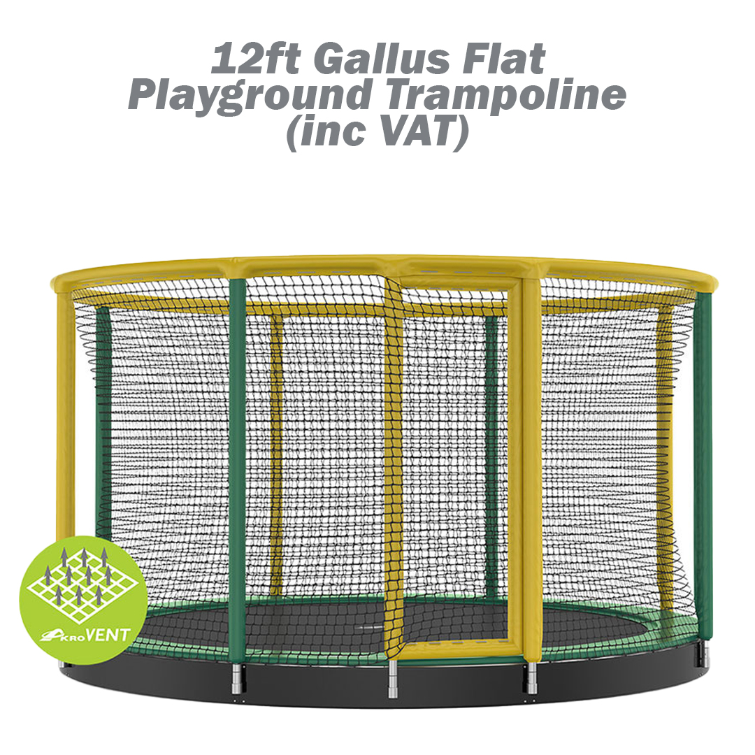 5. 12ft Gallus Flat Playground Trampoline (inc VAT) - supertramp.co.uk