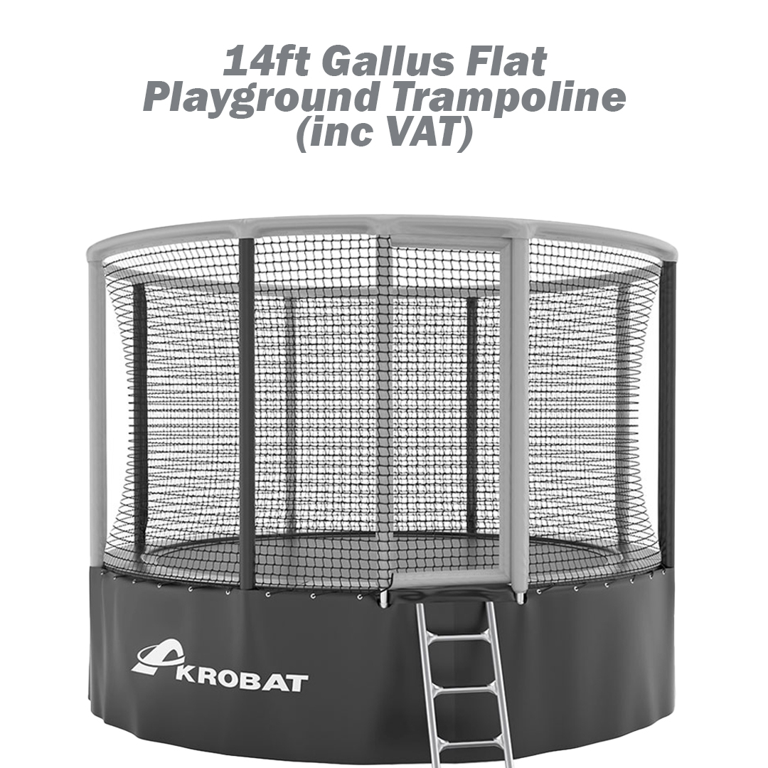 14ft Gallus Flat Playground Trampoline (inc VAT) - supertramp.co.uk
