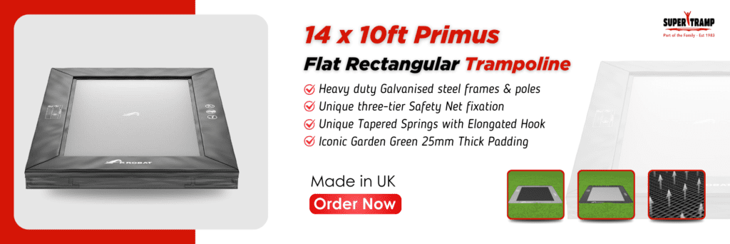 supertramp.co.uk - 14 x 10ft Primus Flat Rectangular Trampoline