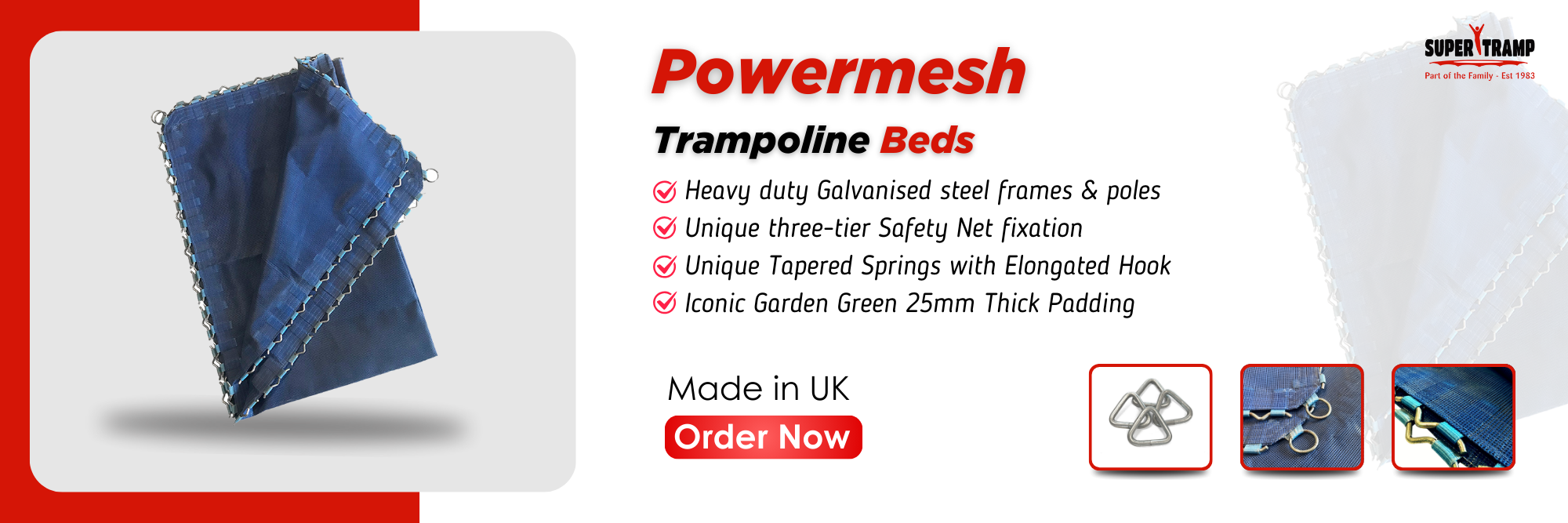 Powermesh Trampoline Beds