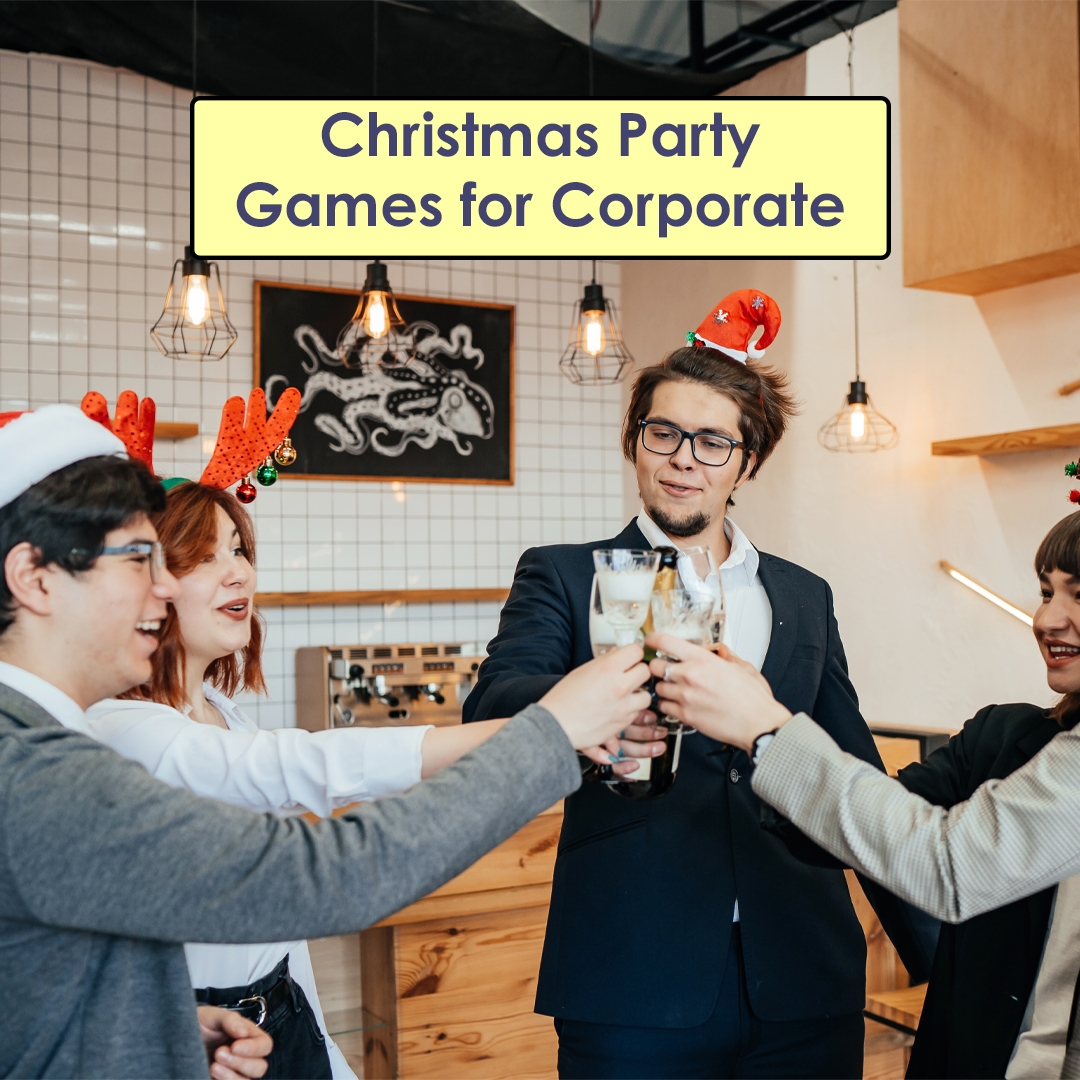 Office Staff Enjoying Christmas Party - 4 Christmas Party Games for Corporate - supertramp.co.uk