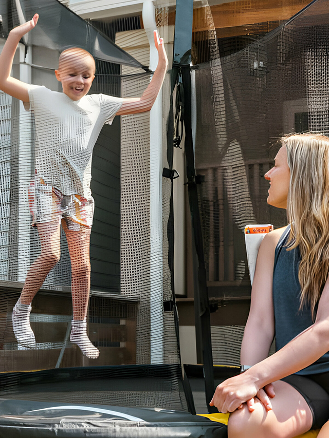 Why Parents Are Obsessed With This Trampoline Pad