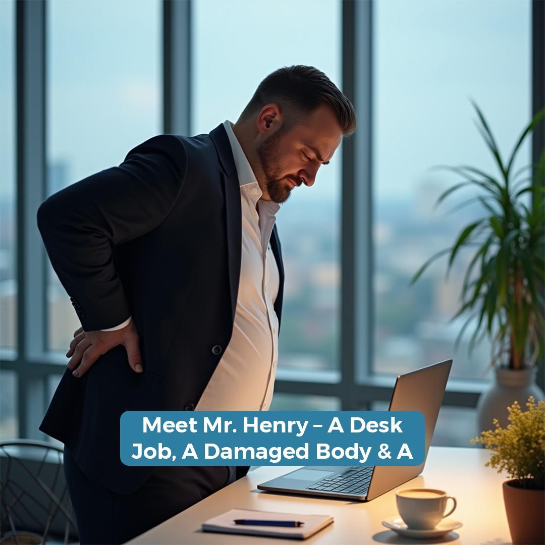 Meet Mr. Henry – A Desk Job, A Damaged Body & A Desperate Heart