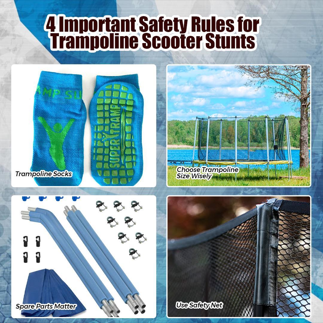4 Important Safety Rules for Trampoline Scooter Stunts