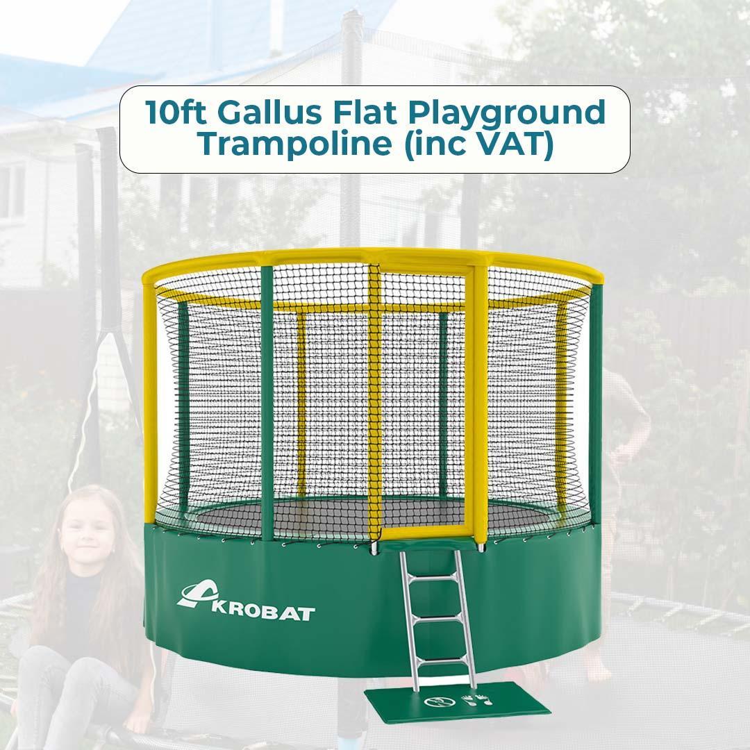 10ft Gallus Flat Playground Trampoline