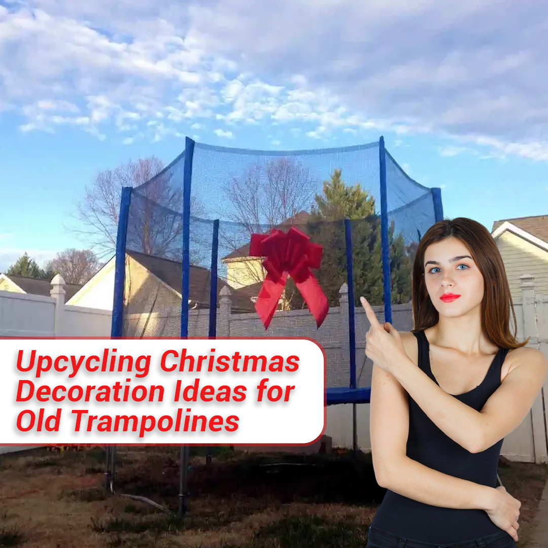 Upcycling Christmas Decoration Ideas for Old Trampolines