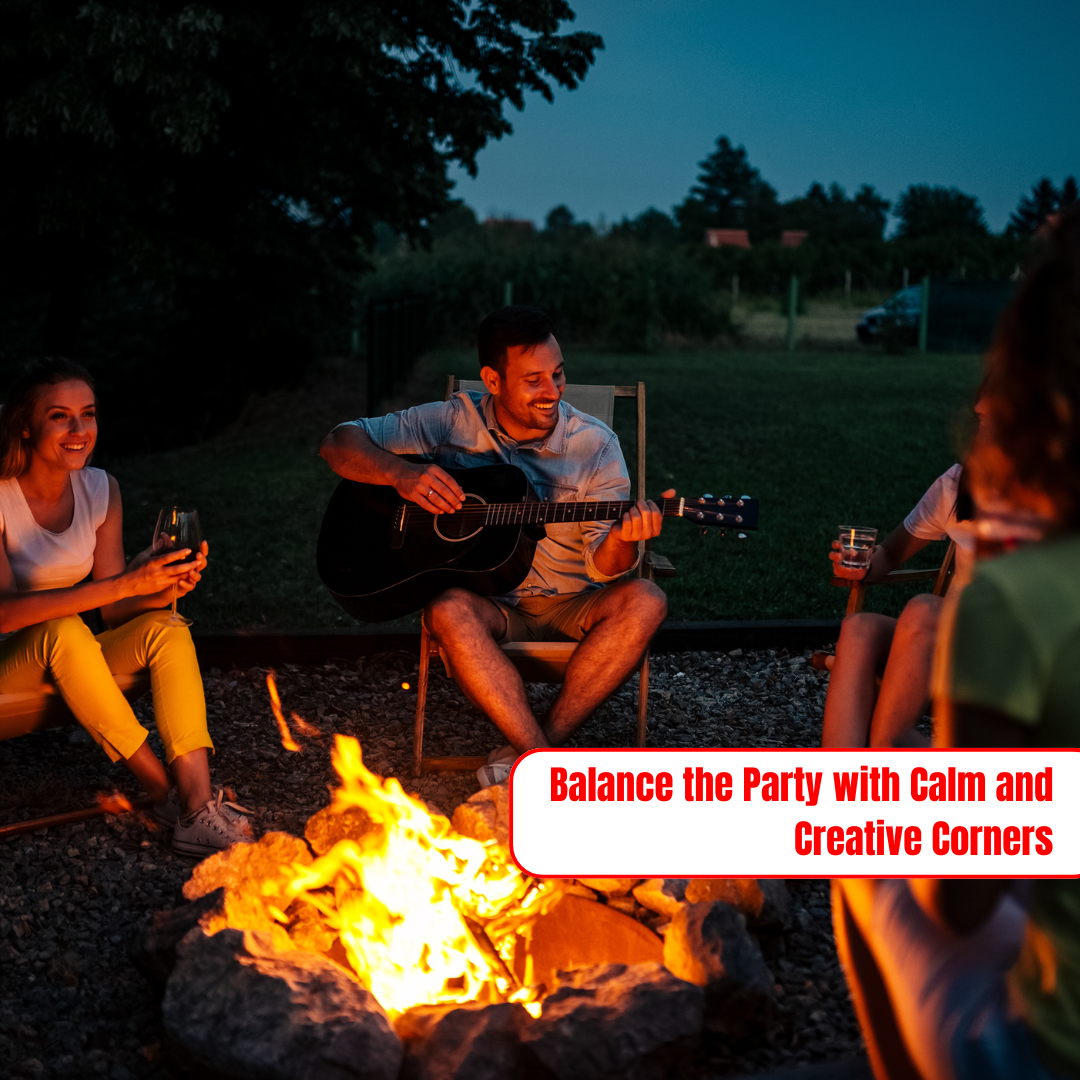 Balance the Party with Calm and Creative Corners