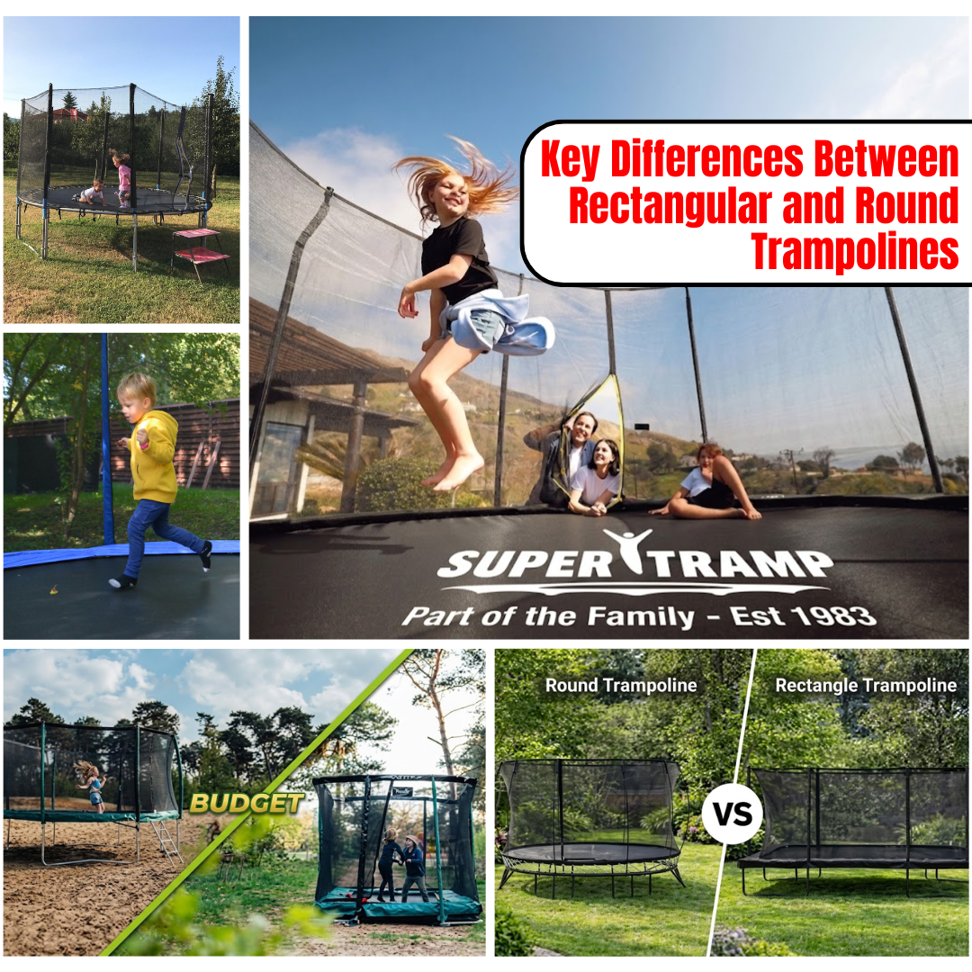 Key Differences Between Rectangular and Round Trampolines