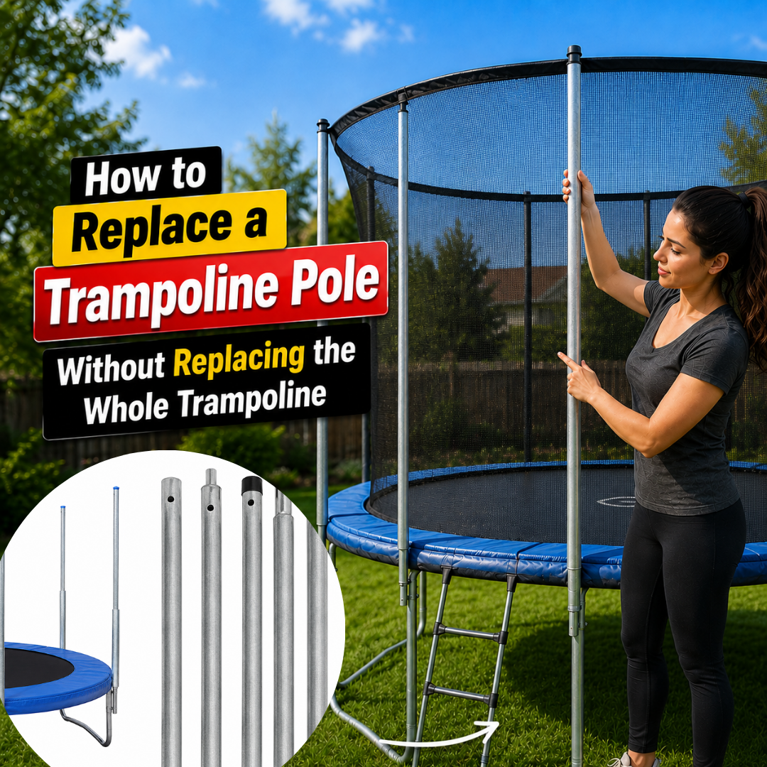 can you replace a pole on a trampoline