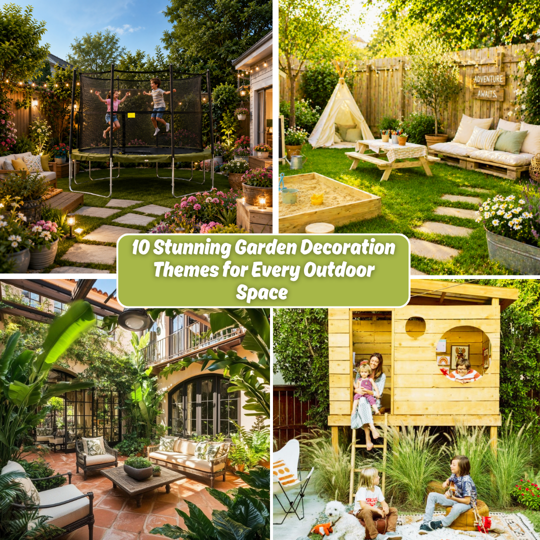 10 Stunning Garden Decoration Themes for Every Outdoor Space