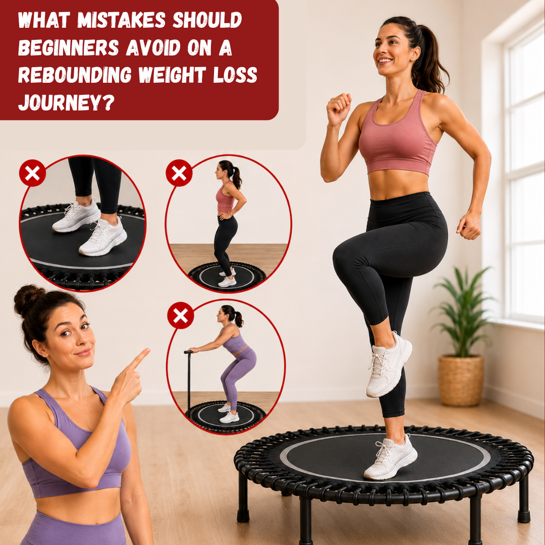 What mistakes should beginners avoid on a rebounding weight loss journey