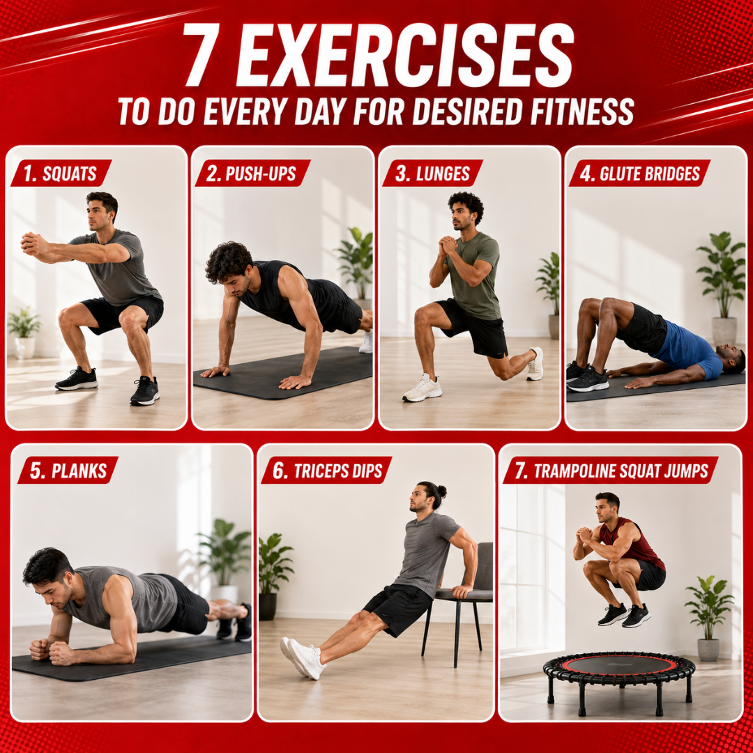 7 Exercises to Do Every Day for Desired Fitness