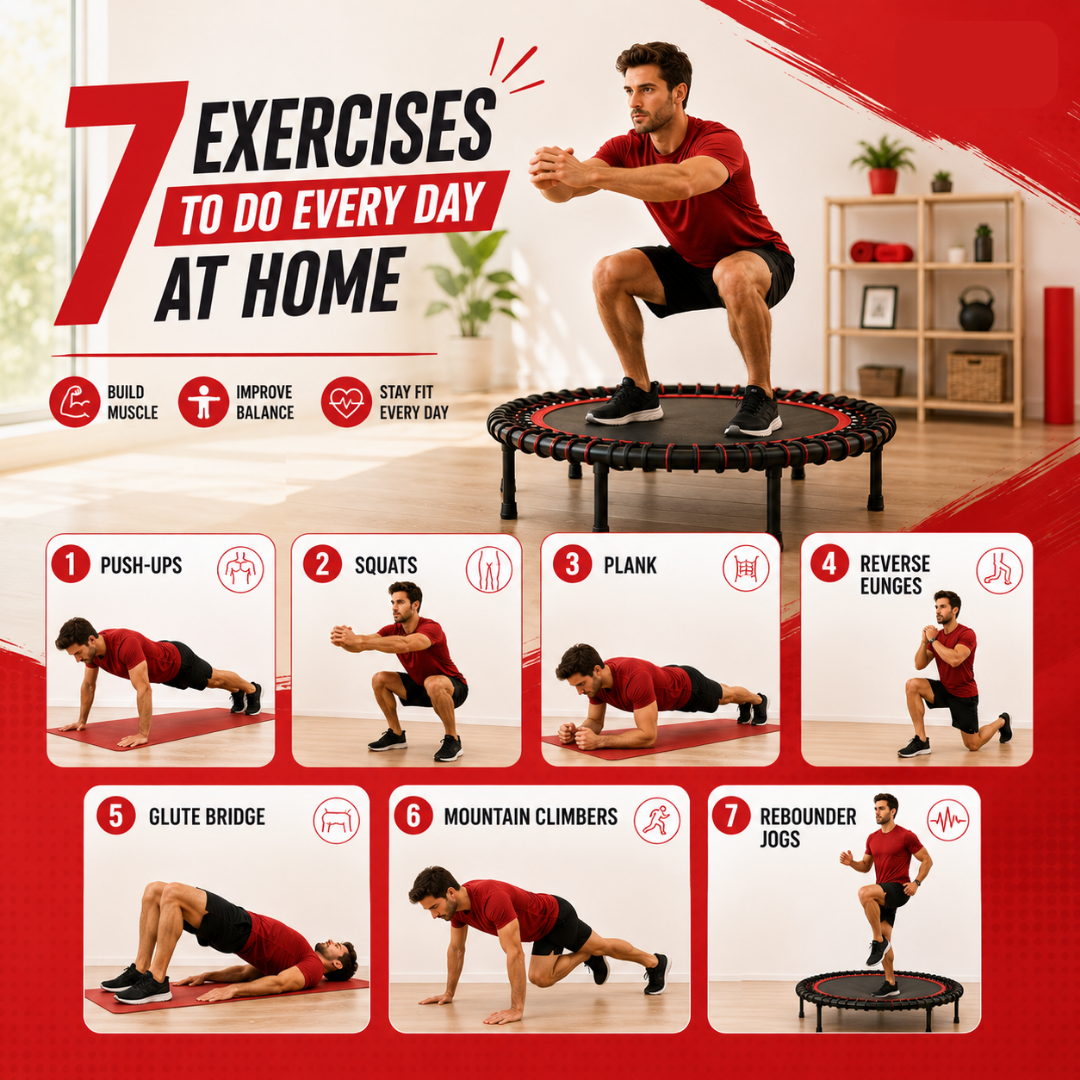 7 Exercises to Do Every Day at Home to Achieve Your Desired Fitness