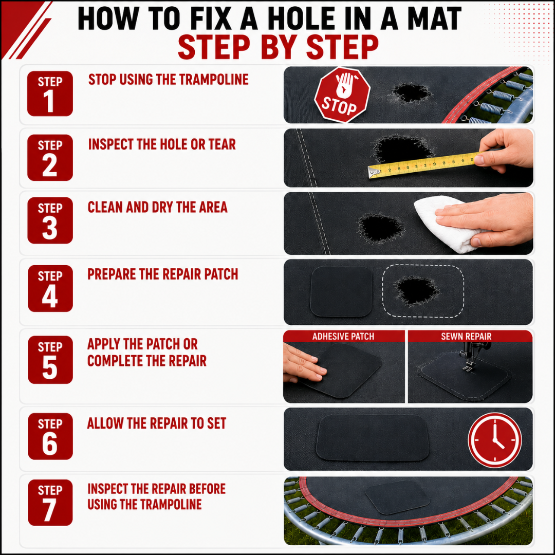 How to Fix a Hole in a Mat Step by Step