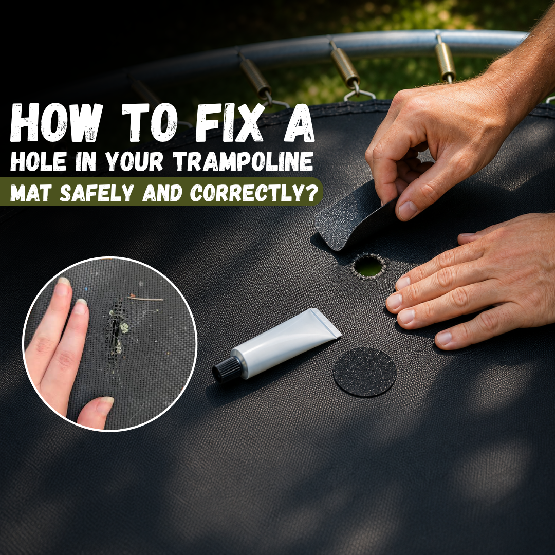 how to fix a hole in trampoline mat