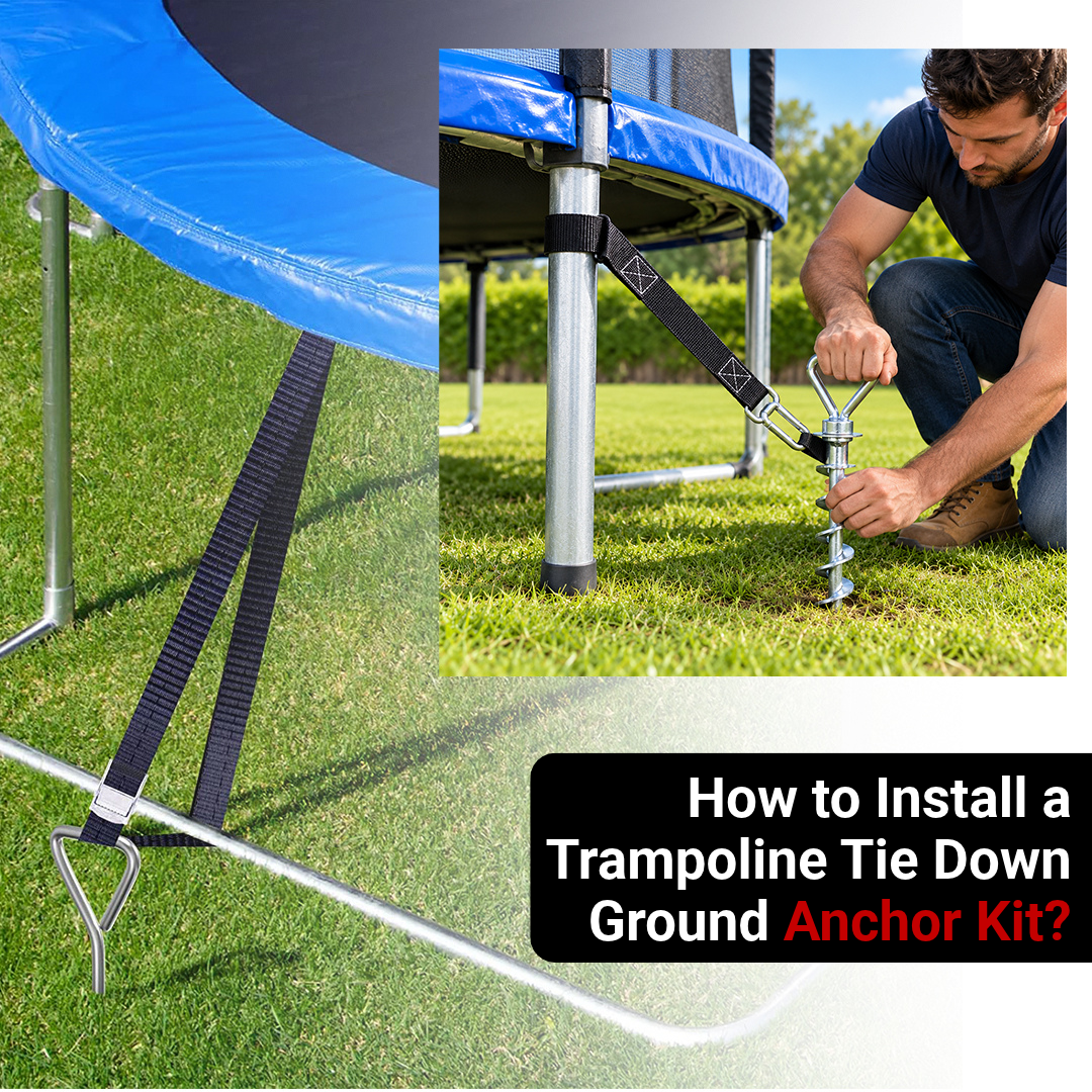 How to Install a Trampoline Tie Down Ground Anchor Kit